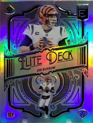 Joe Burrow #ED-16 Football Cards 2022 Panini Donruss Elite Deck