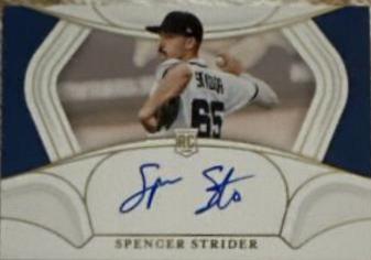 Spencer Strider #RS-SS Baseball Cards 2022 Panini National Treasures Rookie Signatures