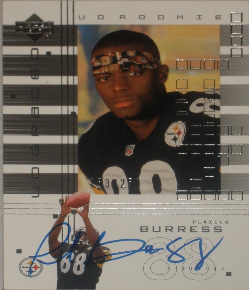 Plaxico Burress #160 2000 Upper Deck Graded Football