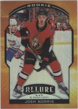 Josh Norris #78 Hockey Cards 2020 Upper Deck Allure