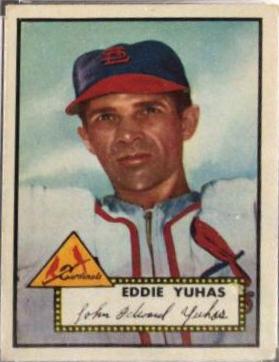 1952 Topps Eddie Yuhas #386 card