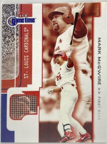 Mark McGwire #64 Baseball Cards 2001 Fleer Game Time