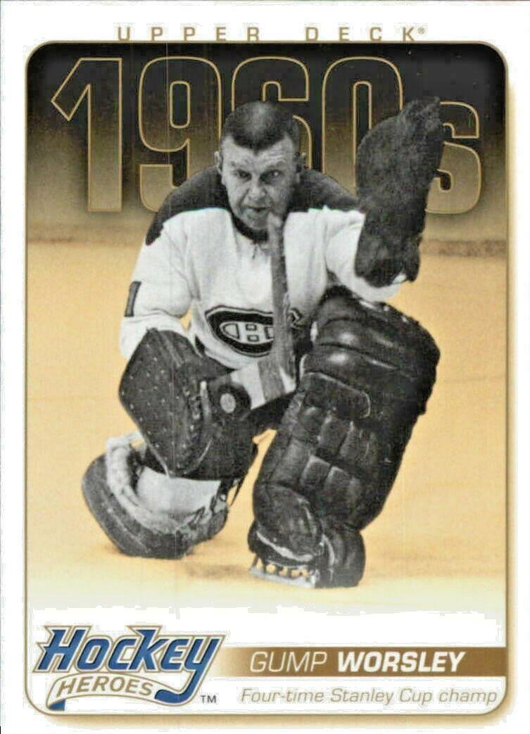 Gump Worsley #HH24 Hockey Cards 2011 Upper Deck Hockey Heroes