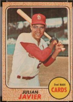 Julian Javier #25 Baseball Cards 1968 Venezuela Topps