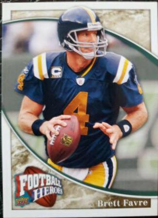 Brett Favre #27 Football Cards 2009 Upper Deck Heroes