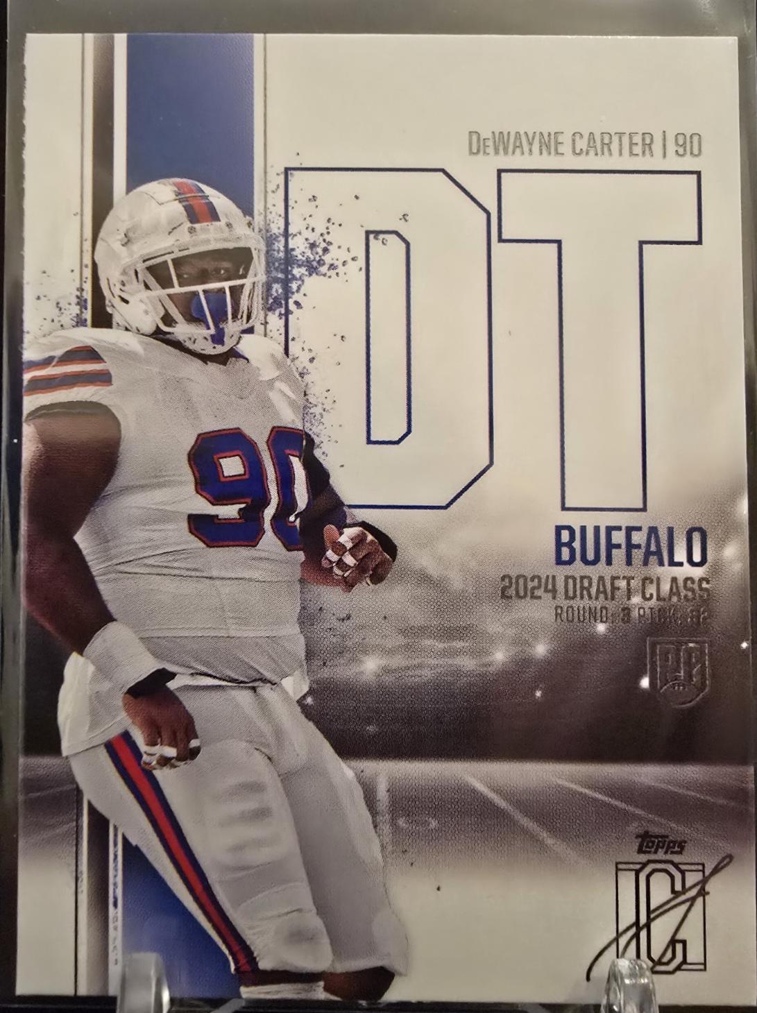 DeWayne Carter #79 Football Cards 2024 Topps Signature Class