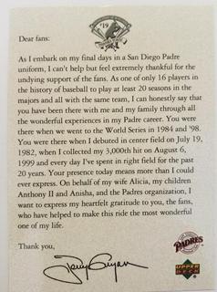 Message From Tony Gwynn