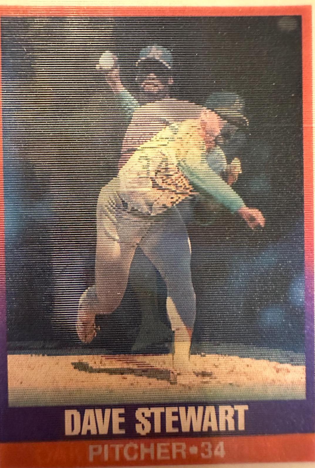 Dave Stewart #23 Baseball Cards 1989 Sportflics