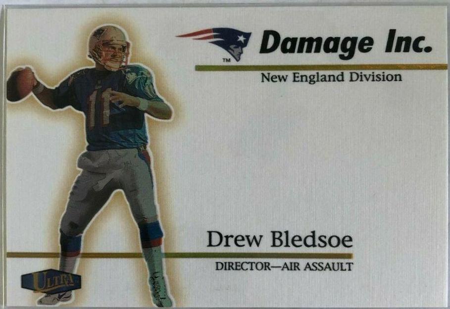 Drew Bledsoe #DI11 Football Cards 1998 Ultra Damage Inc