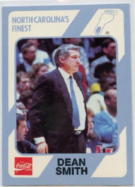 Dean Smith #5 Basketball Cards 1989 Collegiate Collection North Carolina