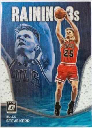 Steve Kerr #17 Basketball Cards 2022 Panini Donruss Optic Raining 3s