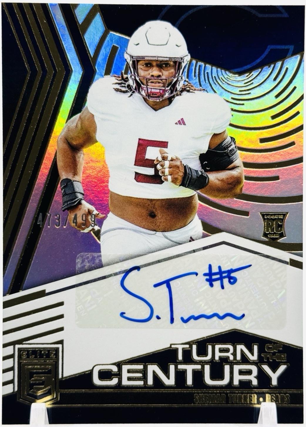 Shemar Turner #TOC-STU 2025 Panini Donruss Elite Turn Of The Century Autograph Football