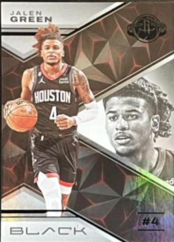 Jalen Green #34 Basketball Cards 2022 Panini Black