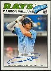 Carson Williams #ROA-CW Prices [Rookie] | 2026 Topps Heritage Real 