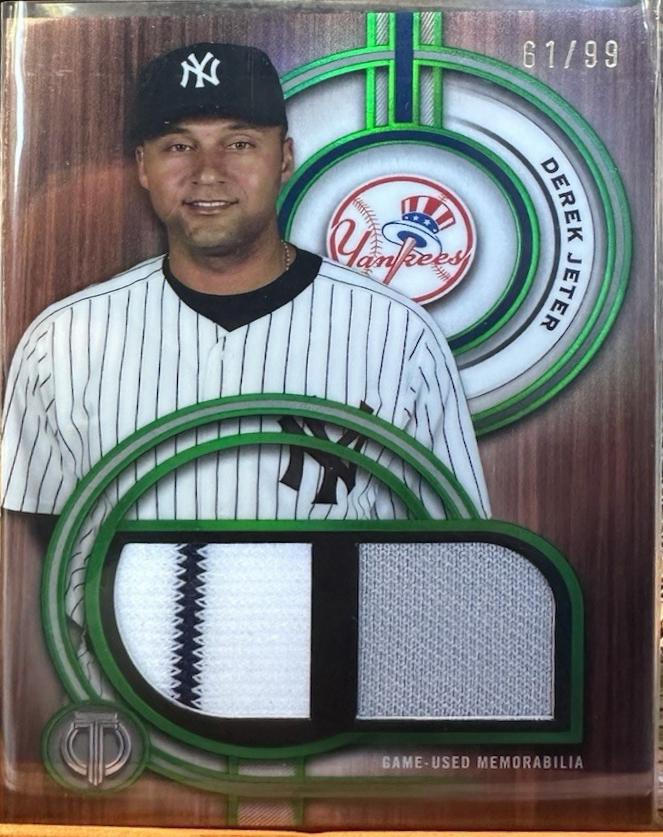 Derek Jeter #DR-DJ Baseball Cards 2025 Topps Tribute Single-Player Dual Relic