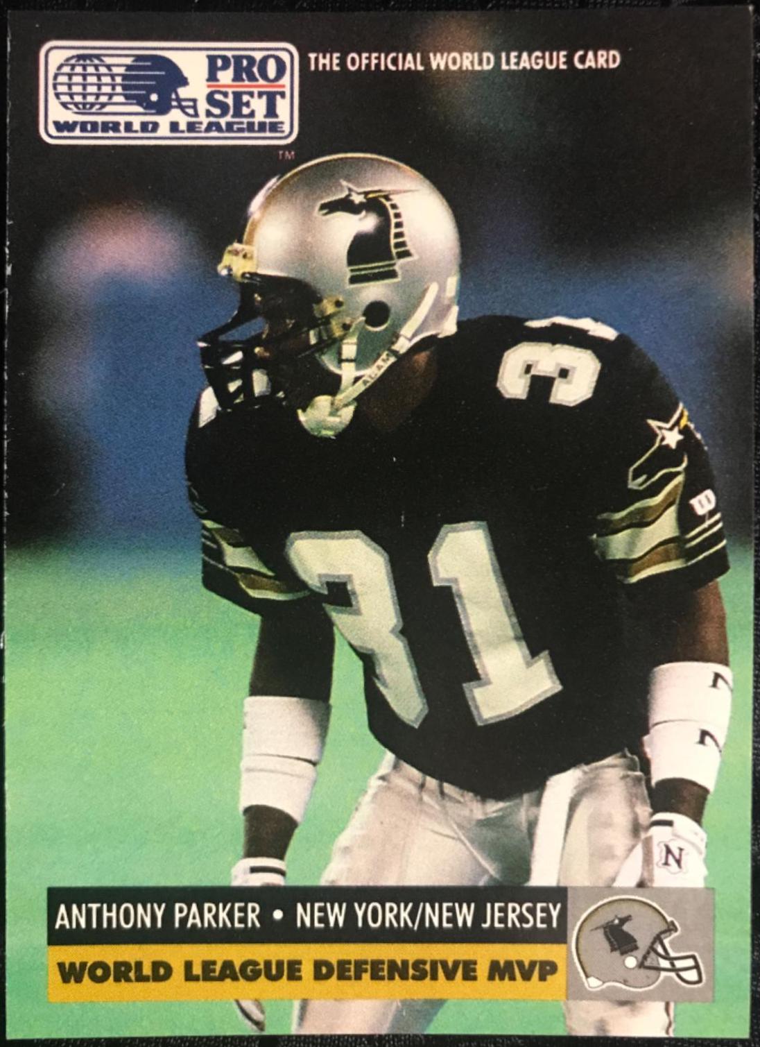 Anthony Parker #707 Football Cards 1991 Pro Set