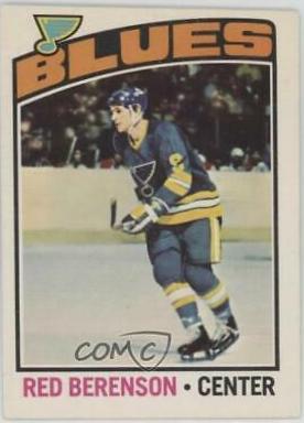 Red Berenson #236 1976-77 O-Pee-Chee Hockey