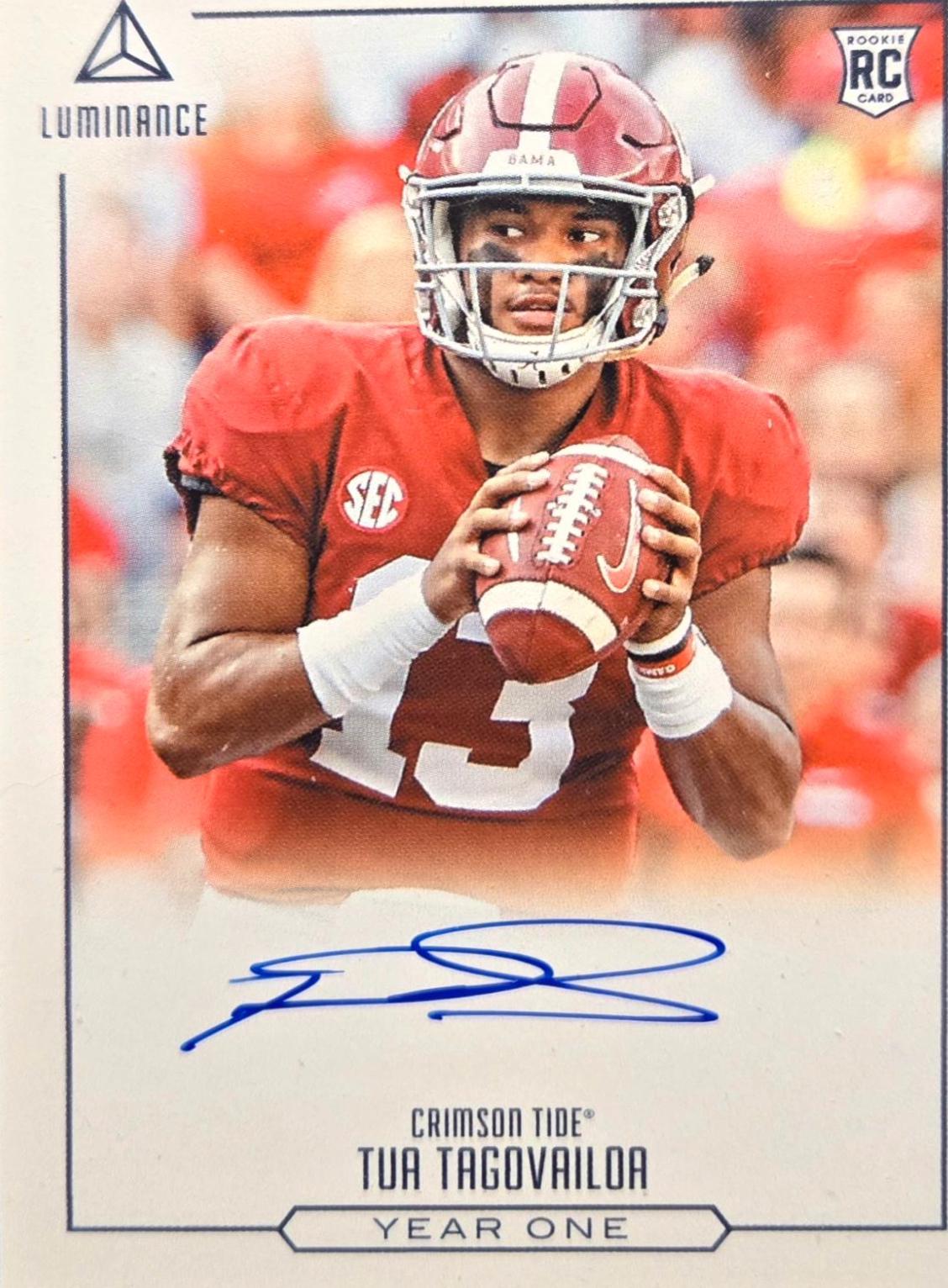 Tua Tagovailoa #YO-TT 2020 Panini Luminance Football Year One Signatures