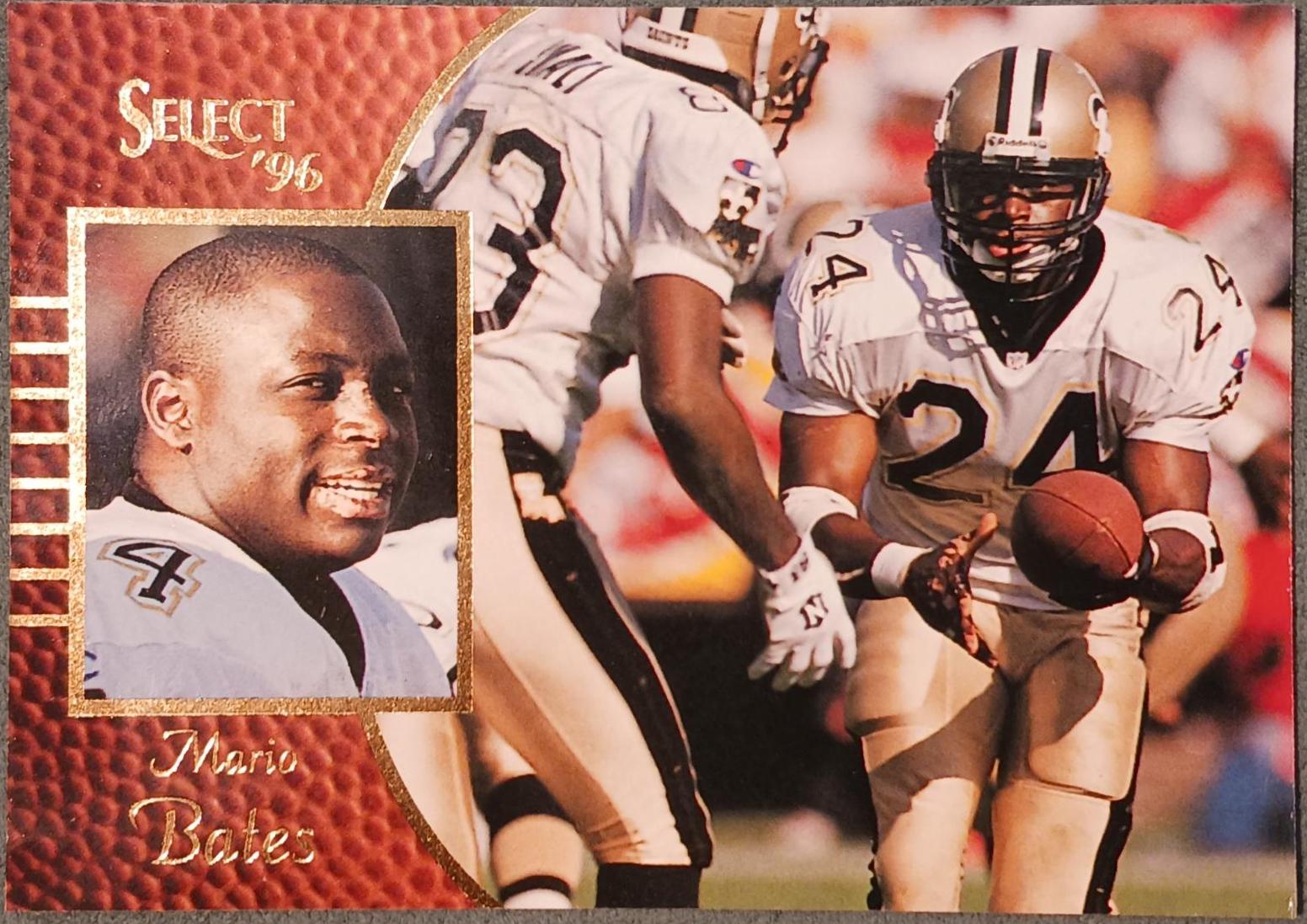 Mario Bates #11 Football Cards 1996 Select