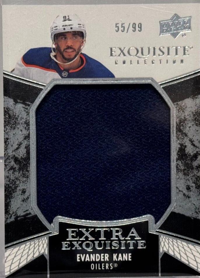 Evander Kane #ECE-EK Hockey Cards 2024 Upper Deck Black Diamond Extra Exquisite Jersey