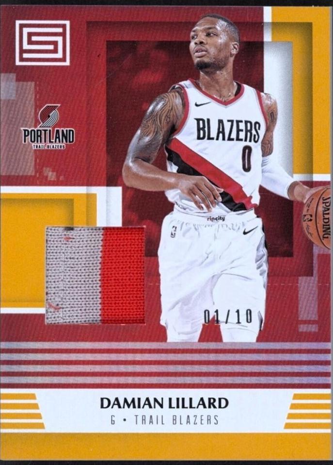 Damian Lillard #3 2017 Panini Status Materials Basketball