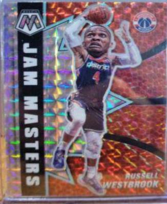Russell Westbrook #4 Basketball Cards 2020 Panini Mosaic Jam Masters