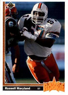 Russell Maryland #5 Football Cards 1991 Upper Deck