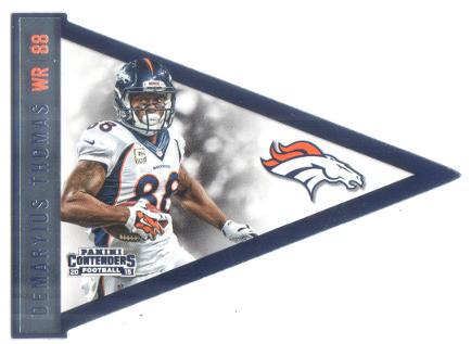 Demaryius Thomas #P18 Football Cards 2015 Panini Contenders Pennants