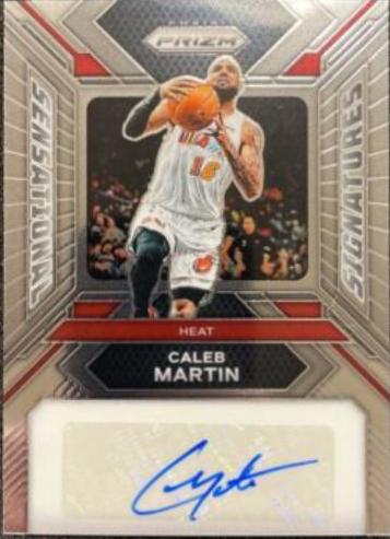 Caleb Martin #1 Basketball Cards 2023 Panini Prizm Sensational Signature
