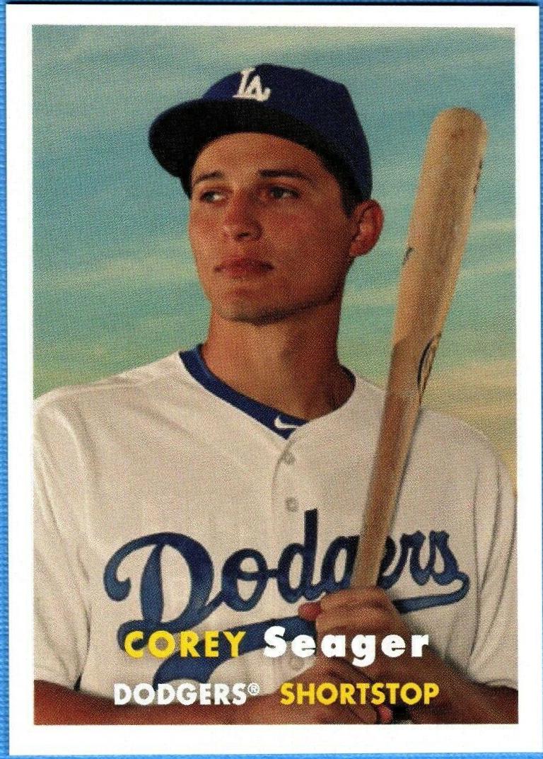 Corey Seager #44 Baseball Cards 2017 Topps Throwback Thursday