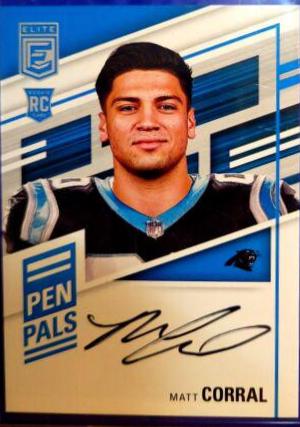 Matt Corral #PP-MC Football Cards 2022 Panini Donruss Elite Pen Pals Autographs