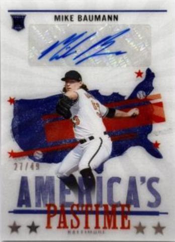Mike Baumann #AP-MB Baseball Cards 2022 Panini Chronicles America's Pastime Autographs