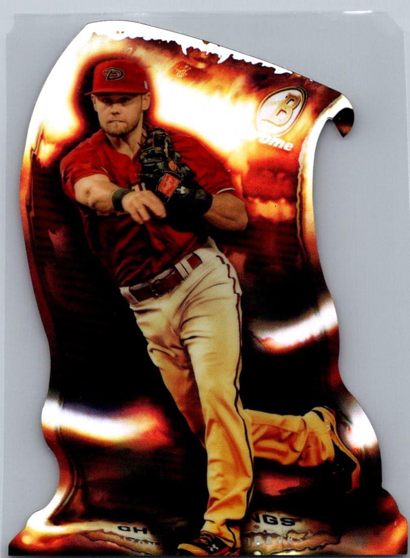 Chris Owings #CO Baseball Cards 2014 Bowman Chrome Fire Die Cut Refractors