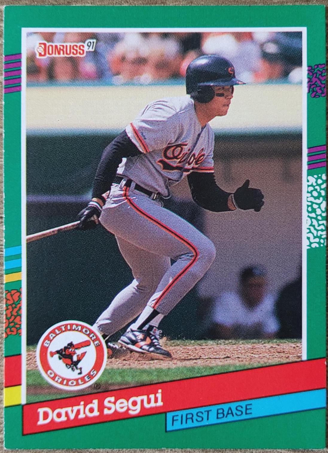 David Segui #730 Baseball Cards 1991 Donruss