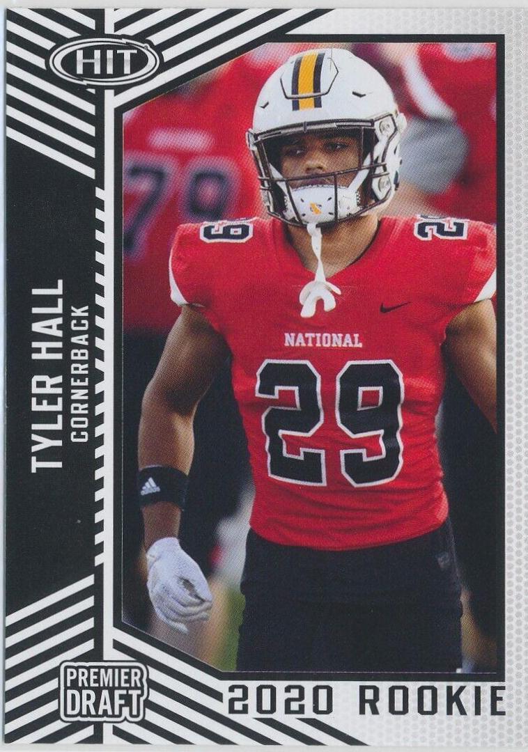 Tyler Hall #29 Football Cards 2020 Sage Hit