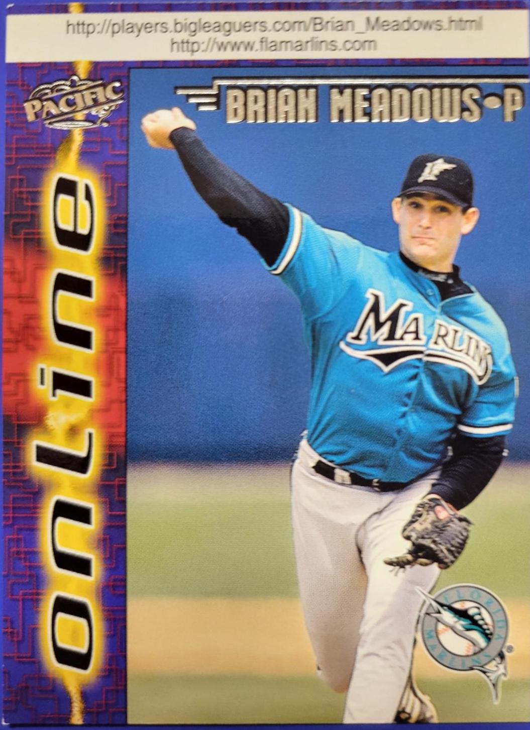 Brian Meadows #301 Baseball Cards 1998 Pacific Online