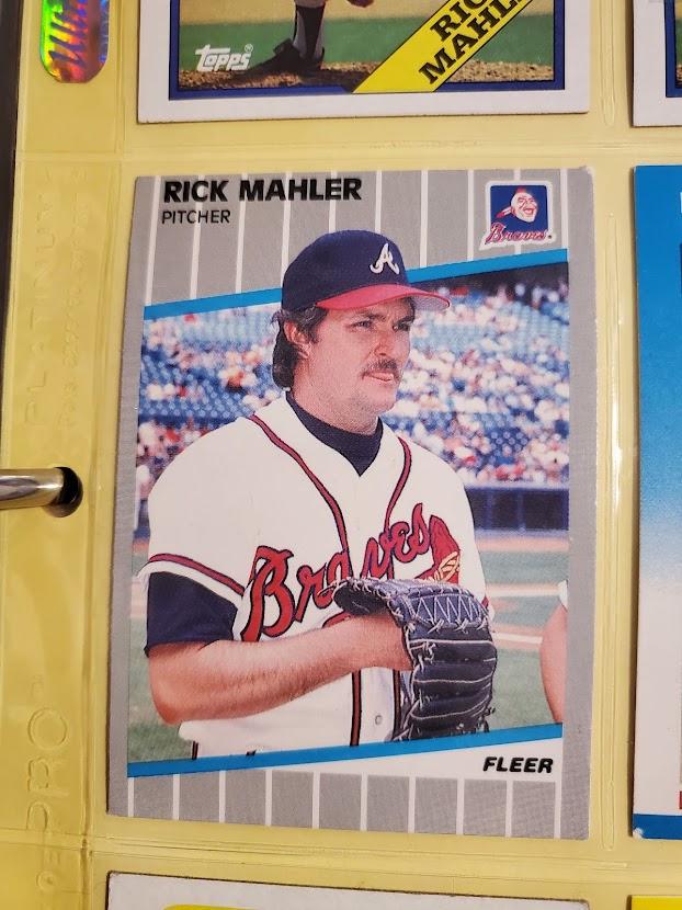 Rick Mahler #595 Baseball Cards 1989 Fleer