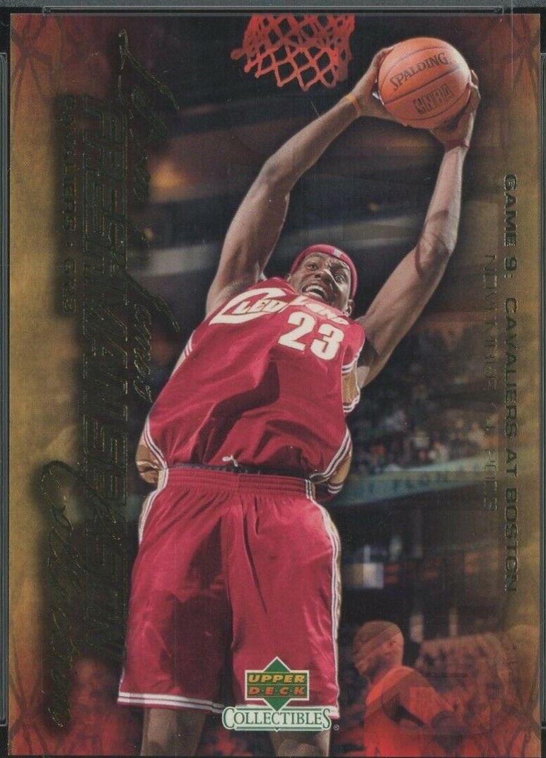 LeBron James #9 Basketball Cards 2003 UD Collectibles Freshman Season