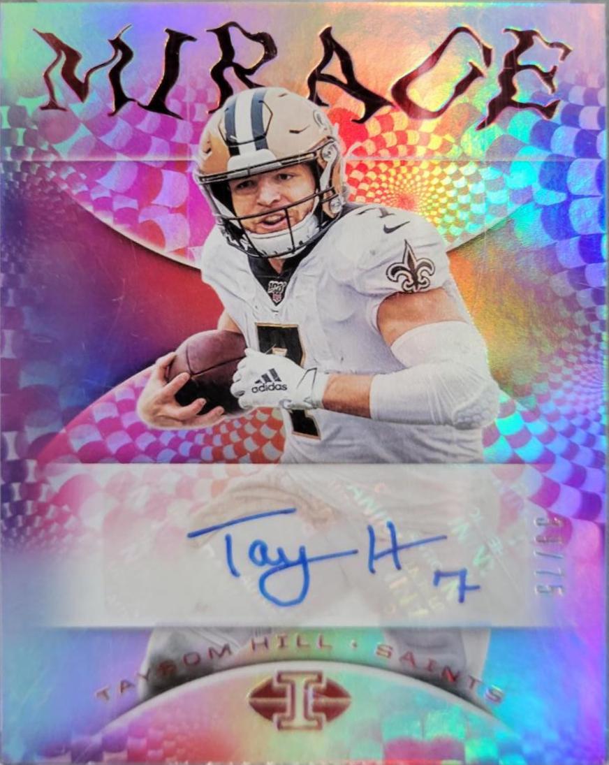 Taysom Hill #MI14 Football Cards 2020 Panini Illusions Mirage Ink