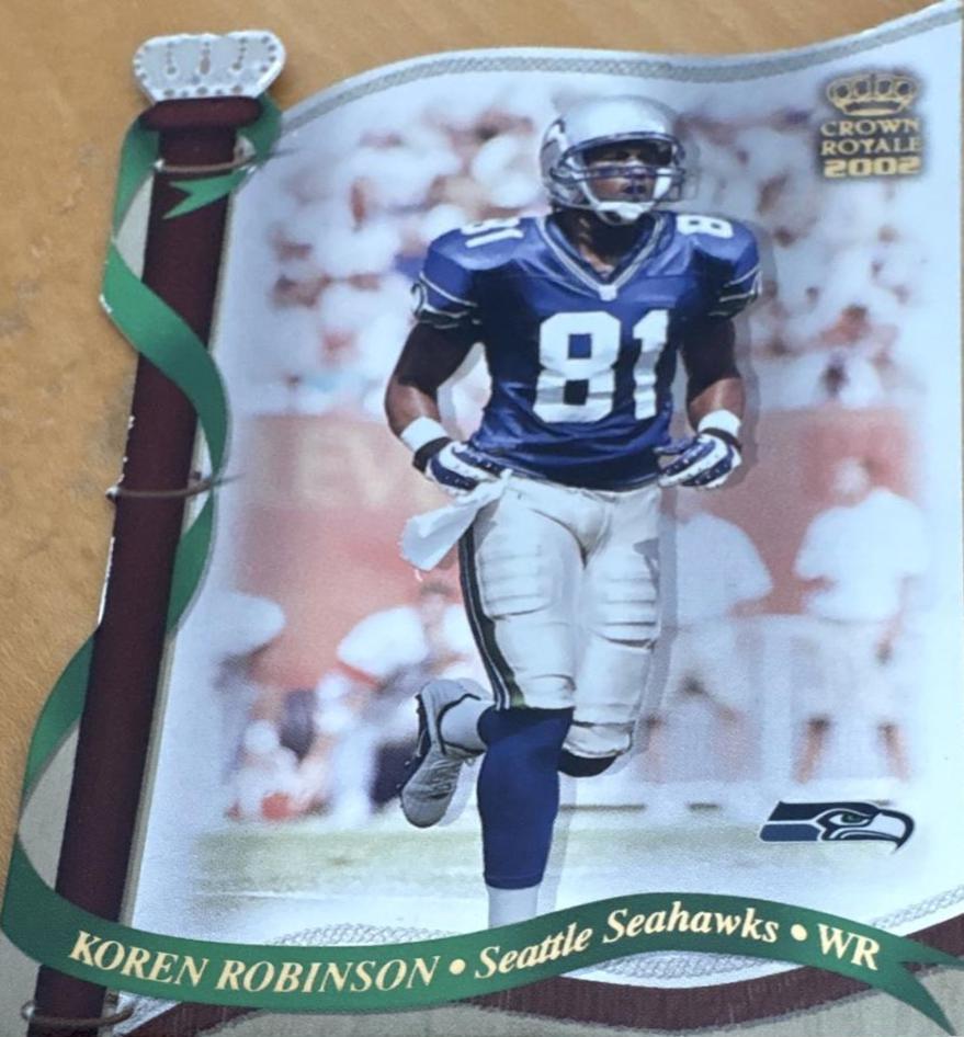 Koren Robinson #130 2002 Pacific Crown Royale Football