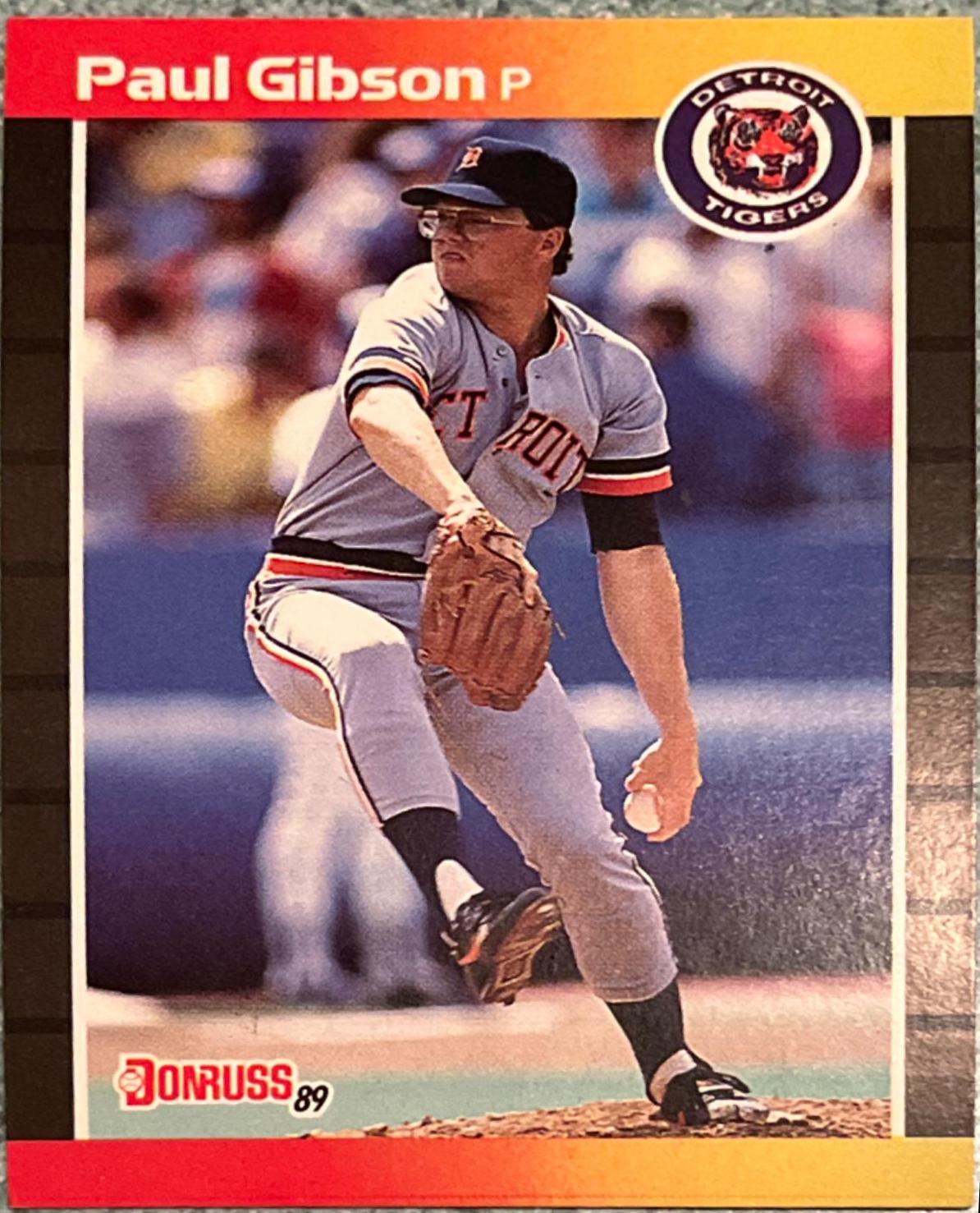Paul Gibson #445 Baseball Cards 1989 Donruss