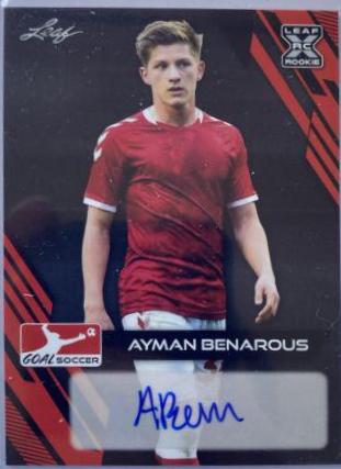 Ayman Benarous #BA-AB2 Soccer Cards 2023 Leaf Goal Autographs