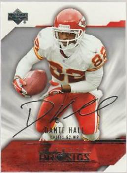 Dante Hall #43 Football Cards 2004 Upper Deck Diamond Pro Sigs