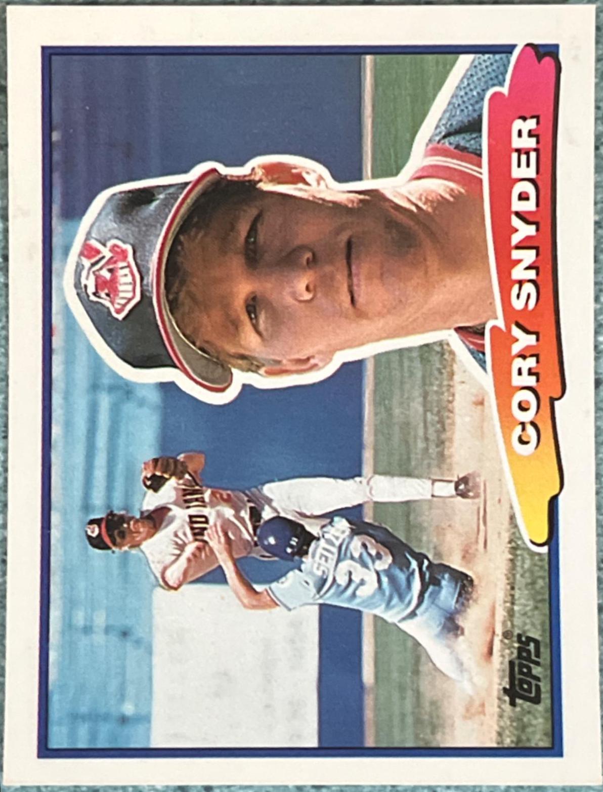 Cory Snyder #43 Baseball Cards 1988 Topps Big