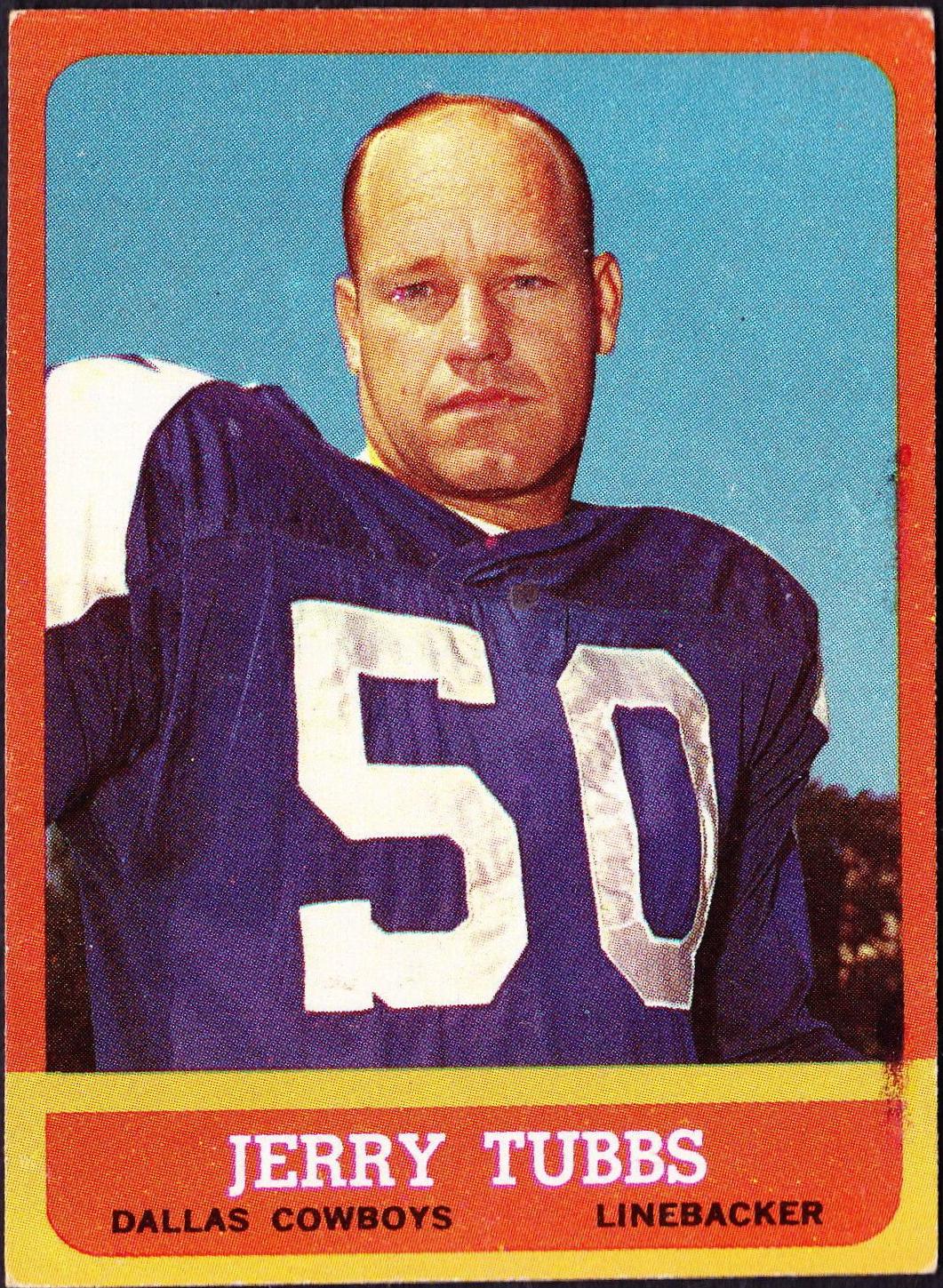Jerry Tubbs #80 Football Cards 1963 Topps
