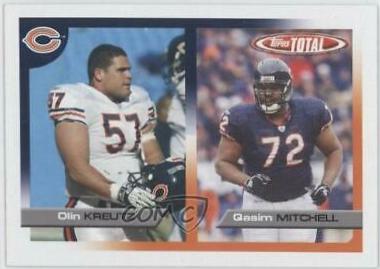 Olin Kreutz, Qasim Mitchell #2 Football Cards 2005 Topps Total
