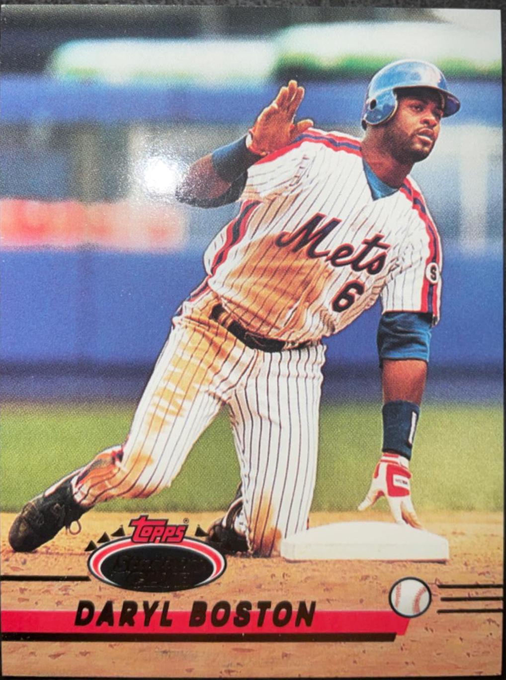 Daryl Boston #3 Baseball Cards 1993 Stadium Club