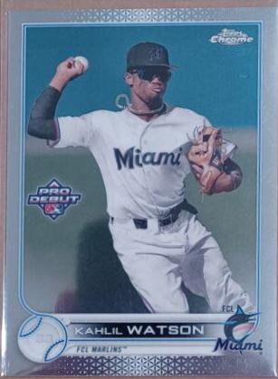 Kahlil Watson #PDC-104 Baseball Cards 2022 Topps Pro Debut Chrome