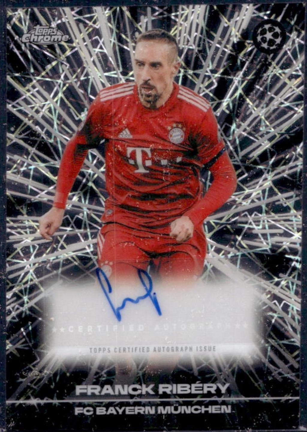 Franck Ribery #BLA-FB 2025 Topps Chrome UEFA Black Lazer Autograph