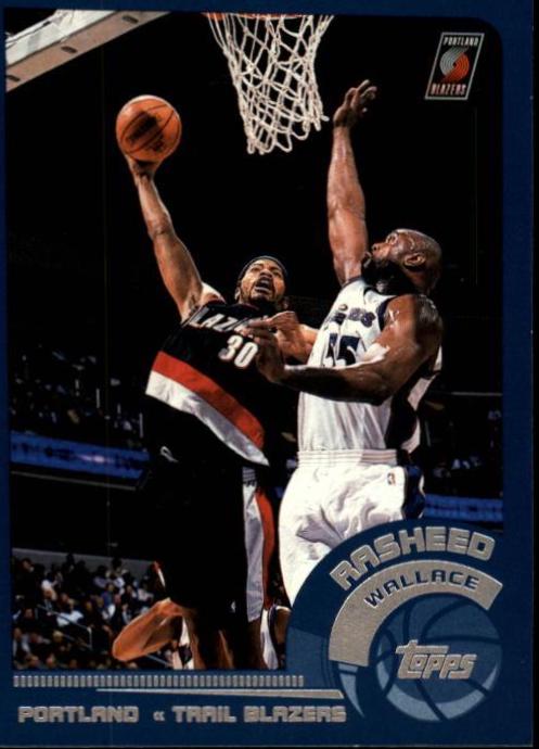 Rasheed Wallace #5 Basketball Cards 2002 Topps